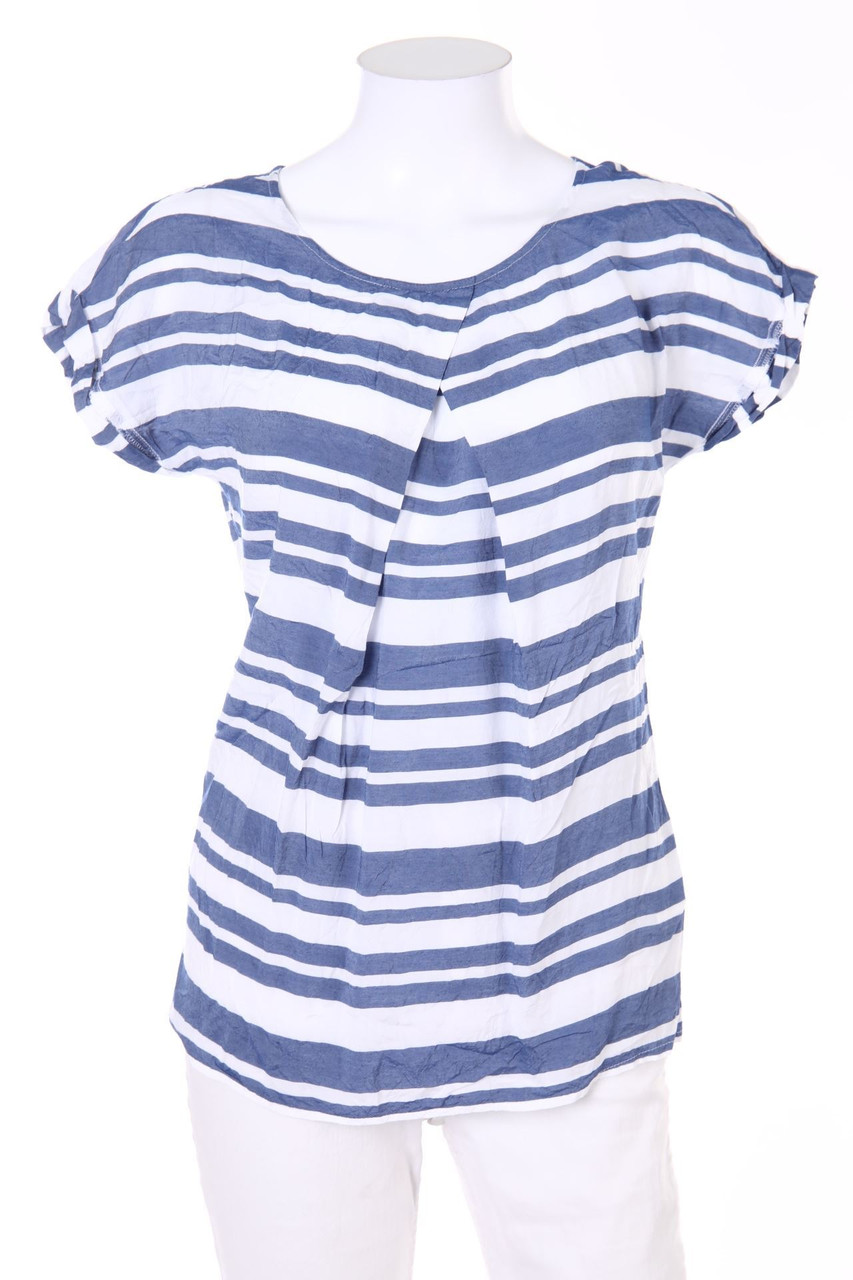 Alba Moda - Kurzarm-Bluse mit Streifen - D 34