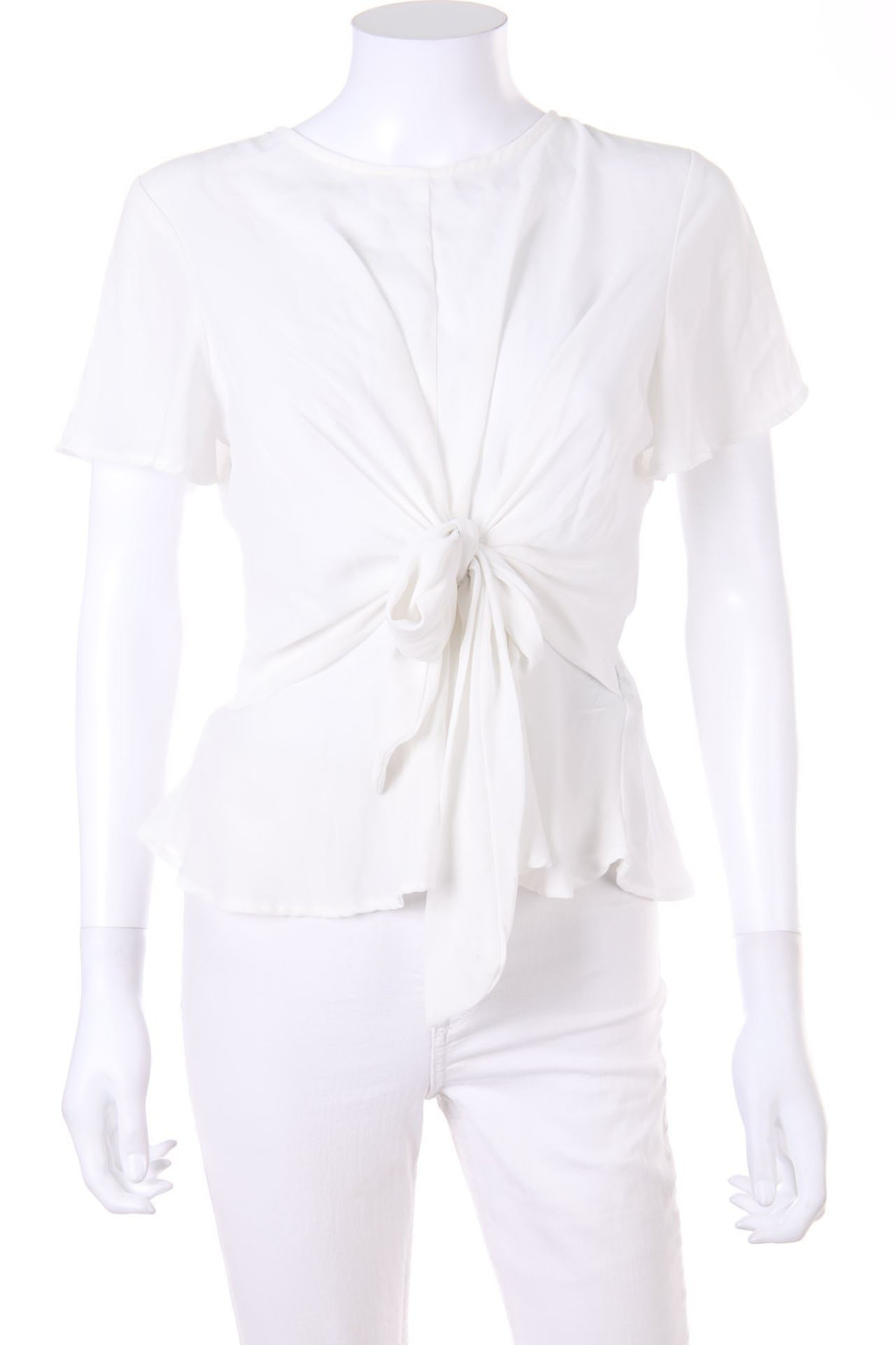 FOREVER 21 - Kurzarm-Bluse mit Drapierung - M