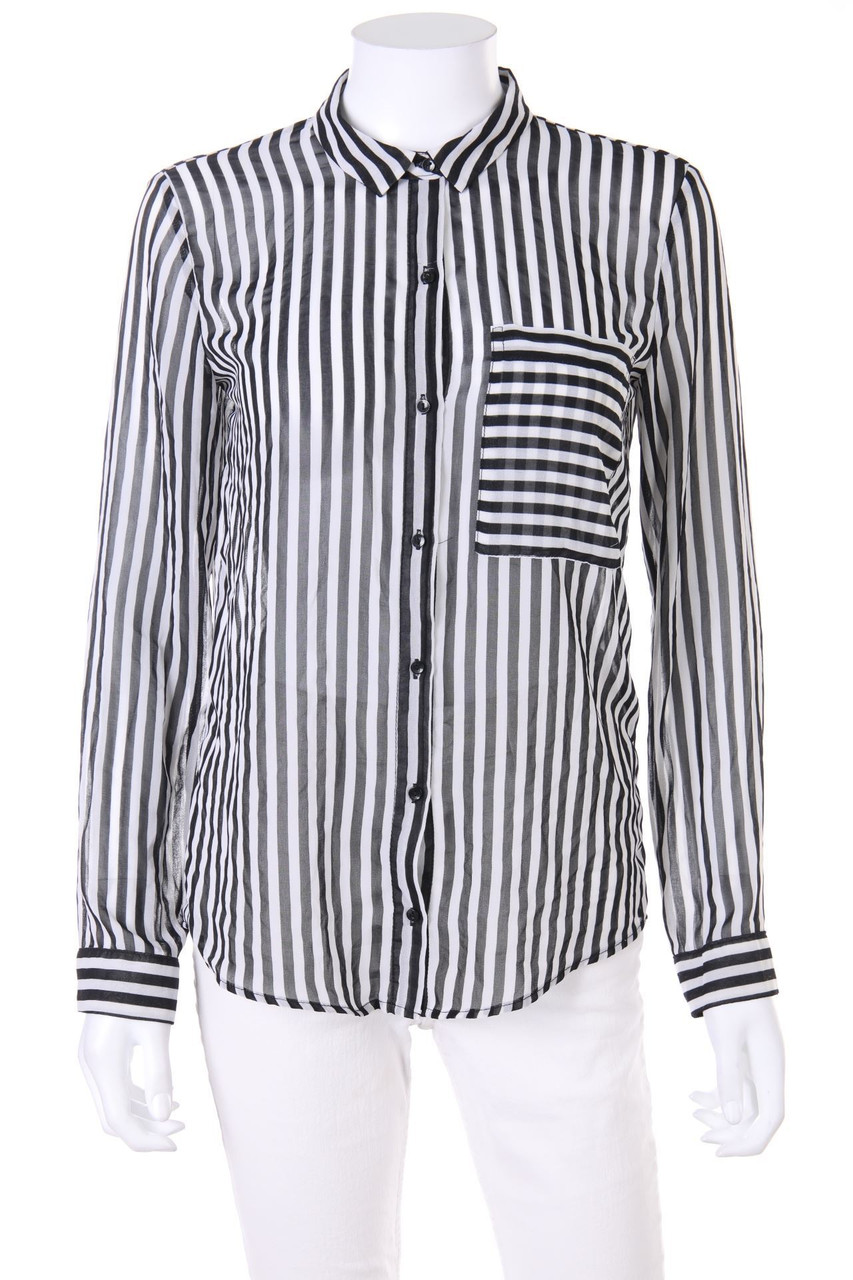 ZARA TRF - Hemd-Bluse mit Streifen - S