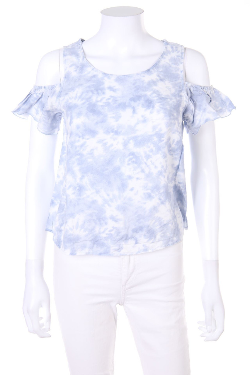 CLOCKHOUSE by C&A - Cold-Shoulder-Bluse mit Print - D 36