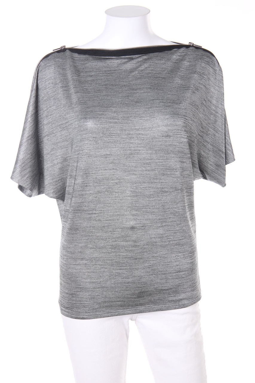 MORGAN - Batwing-Shirt mit Metallic-Effekt - S