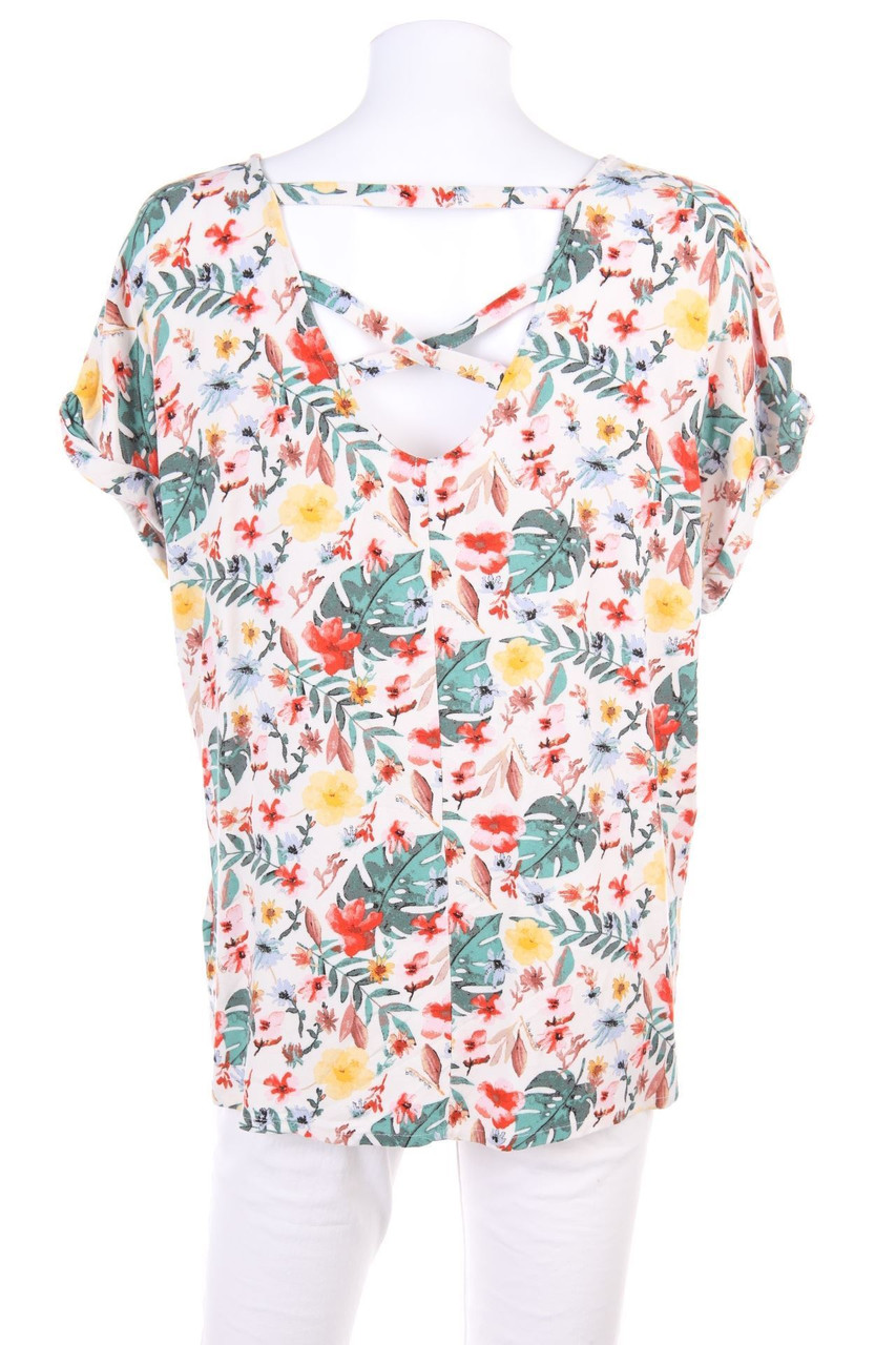 TOM TAILOR - Bluse mit floralem Muster aus Viskose - D 38