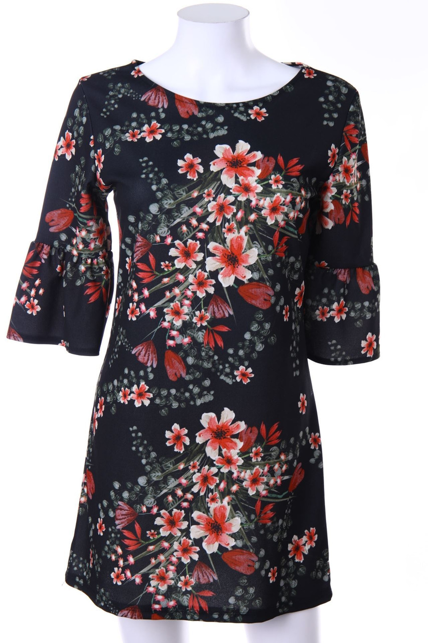 zebra - Minikleid mit floralem Muster - XS