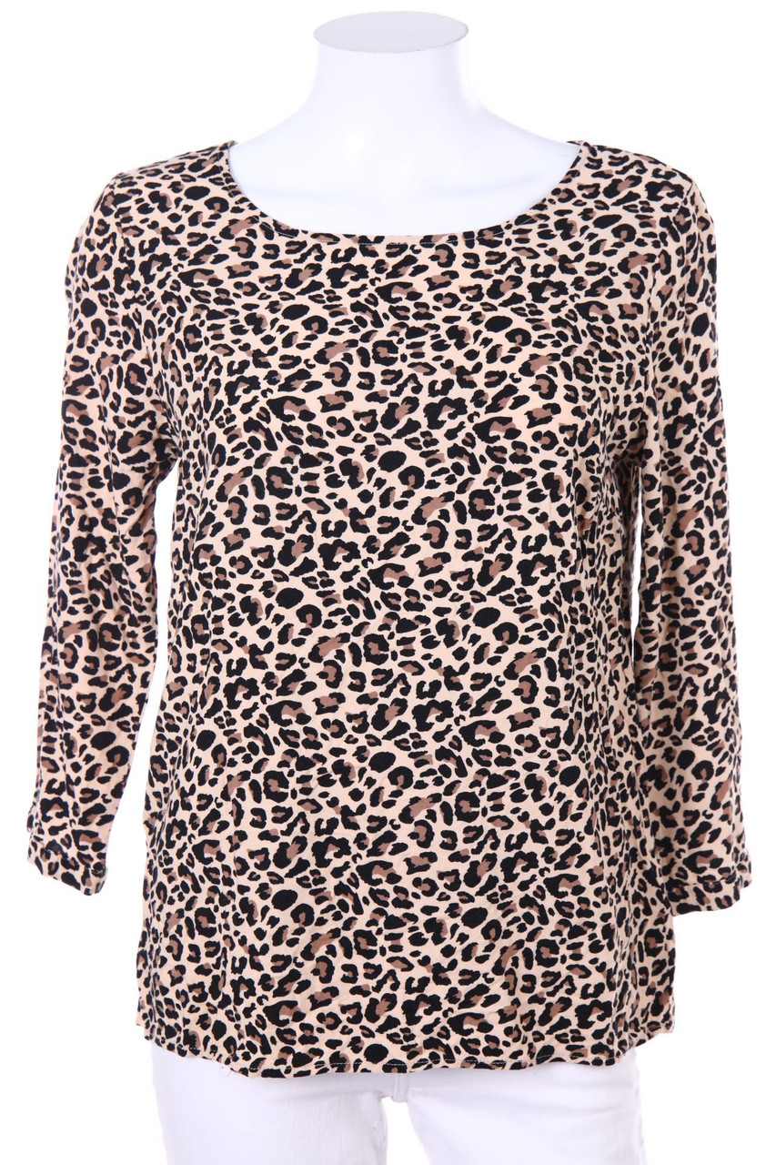 House - Bluse mit Leo-Print - L