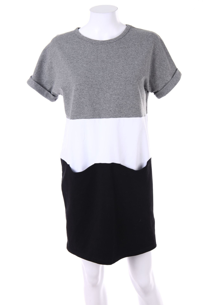 SECONDHAND - Sweat-Minikleid mit Streifen - XS