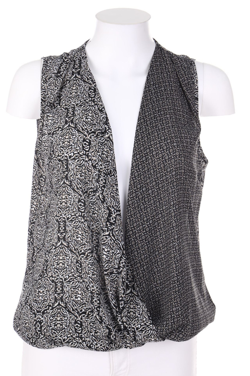 flame - Blusentop in Wickel-Optik - M