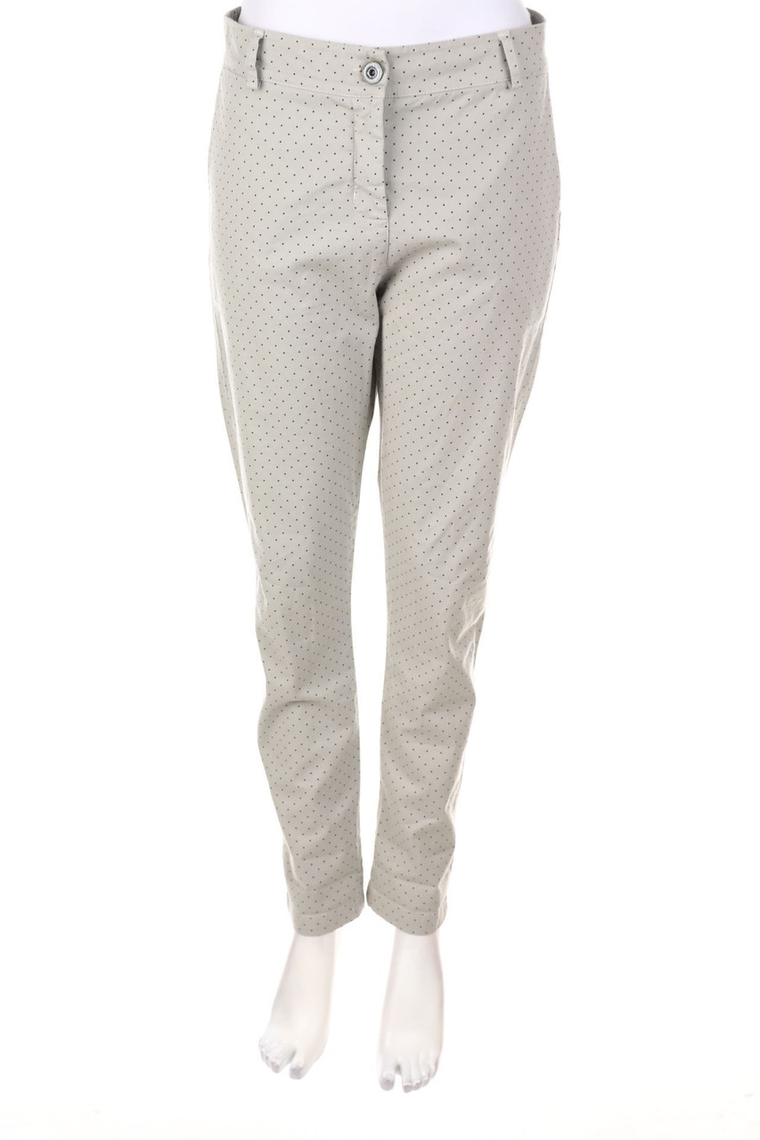 Anna Justper - Hose aus Baumwoll-Mix mit Punkten - L