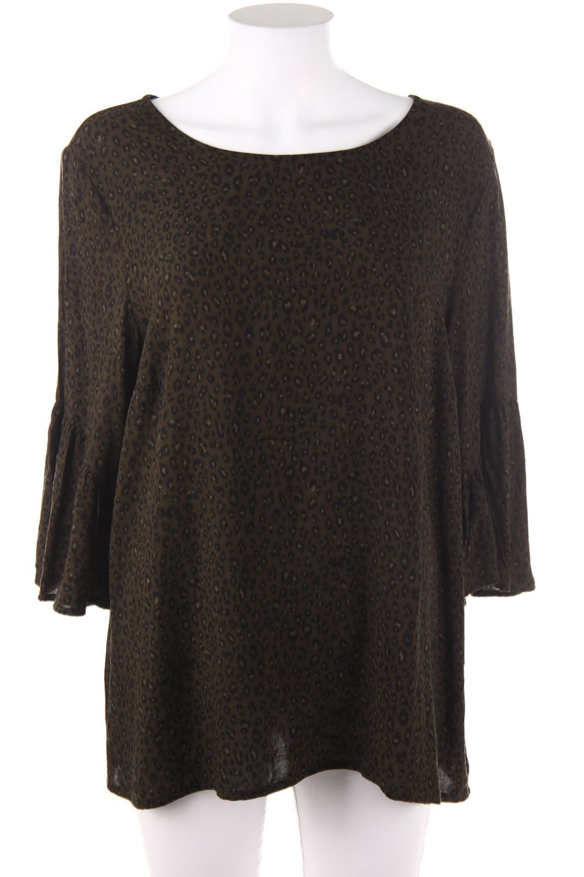 ABOUT YOU - Bluse mit Leo-Print mit Trompetenärmeln - D 44