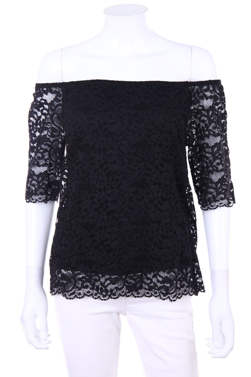 orsay - Spitzen-Carmen-Bluse - S