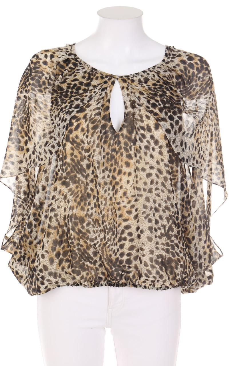WAREHOUSE - Bluse mit Animal-Print - D 38