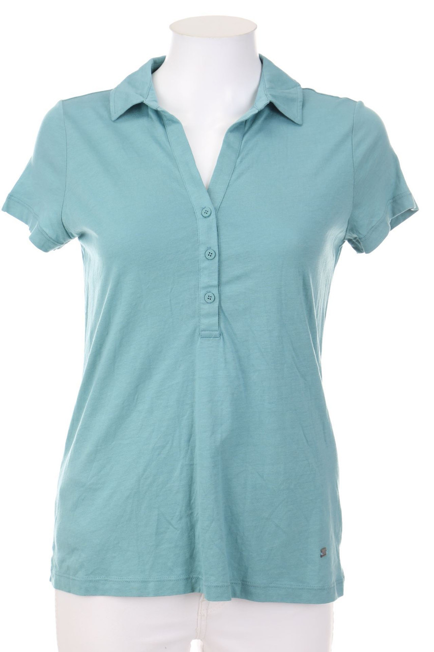 Street One - Kurzarm-Bluse mit Kragen - D 34