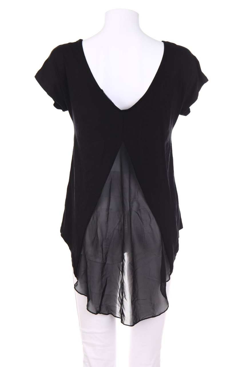 orsay - Vokuhila-Kurzarm-Shirt mit Applikationen - D 36