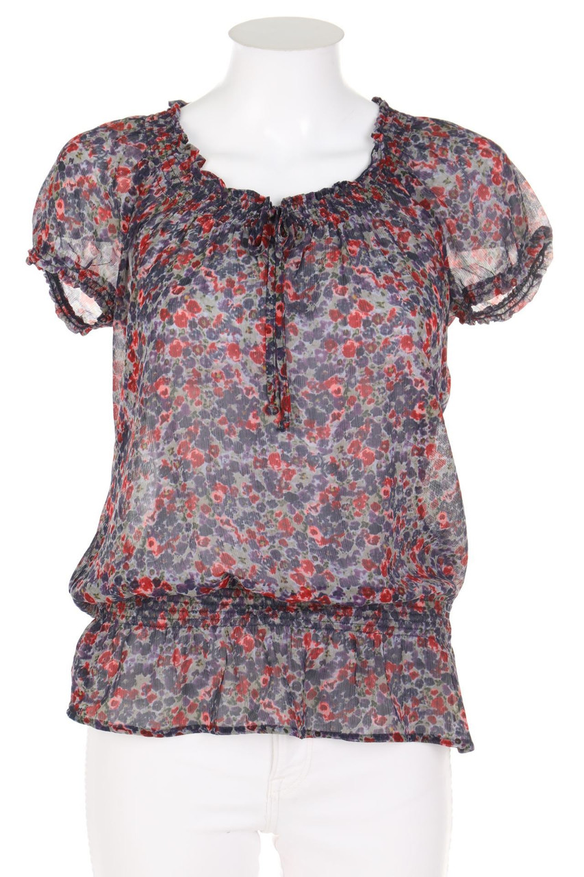 ESPRIT - Carmen-Bluse mit floralem Muster - D 36