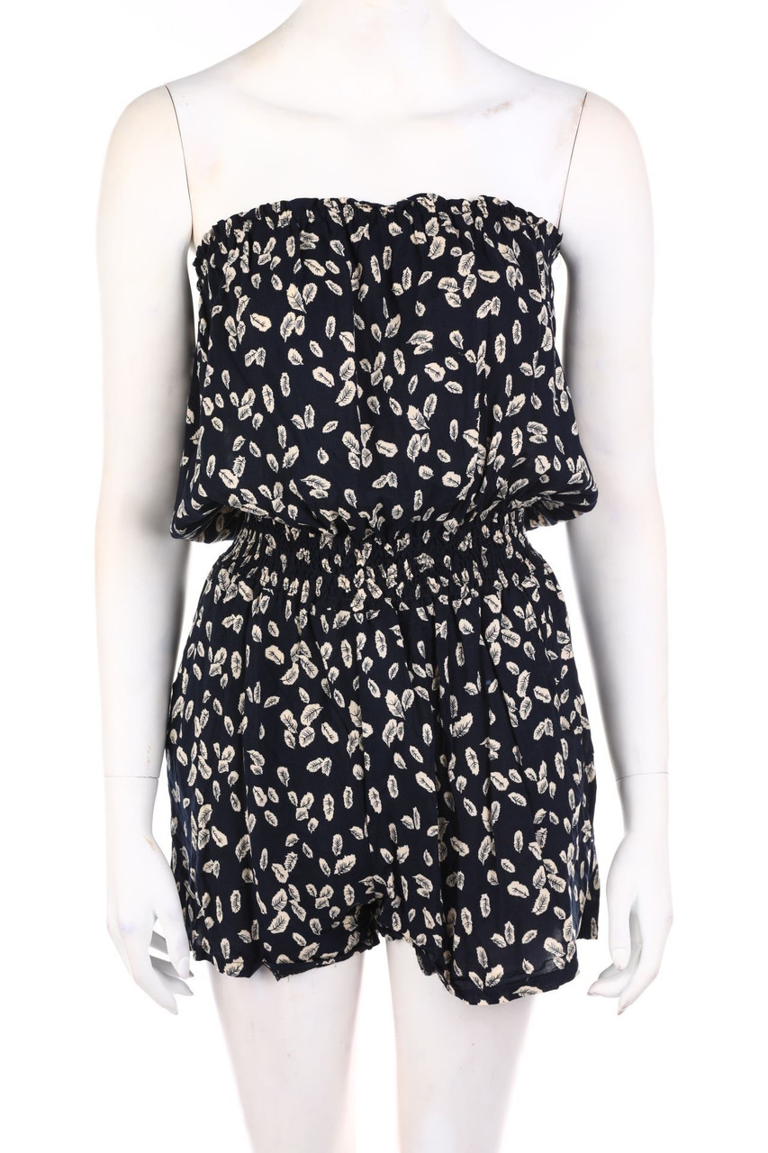 Ohne Label - Playsuit mit floralem Muster - XS