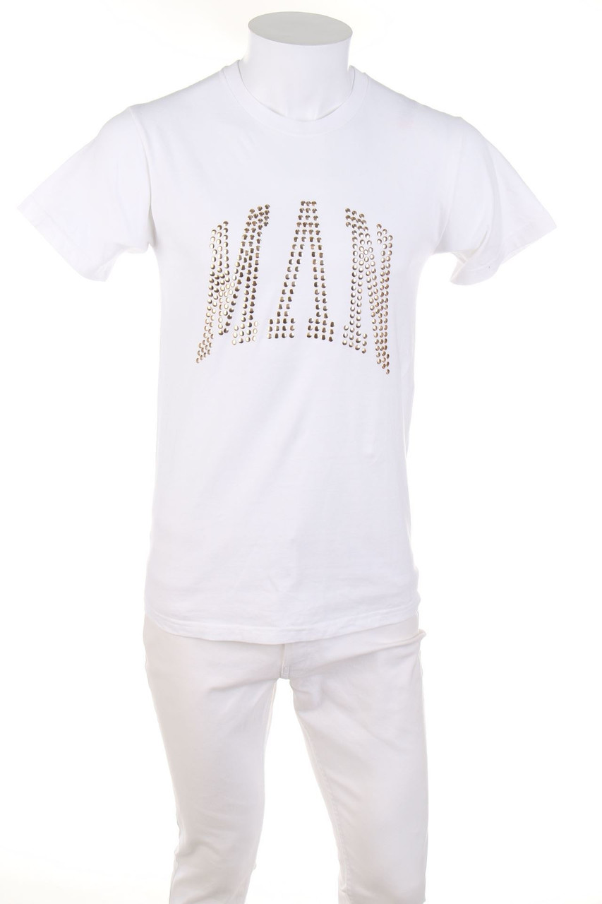 boohooMAN - T-Shirt mit Applikationen - S