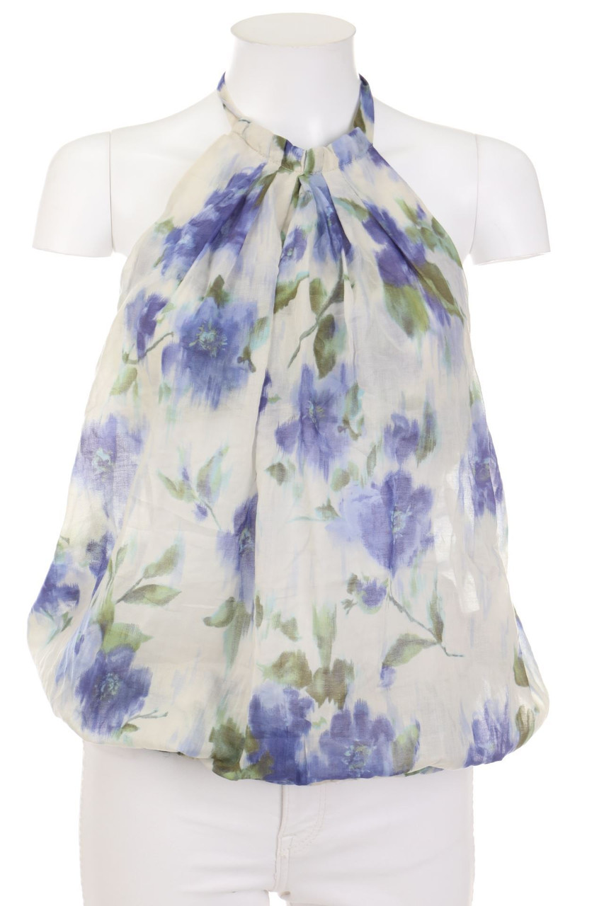 STILE BENETTON - Neckholder-Blusentop mit Blumen-Print - M