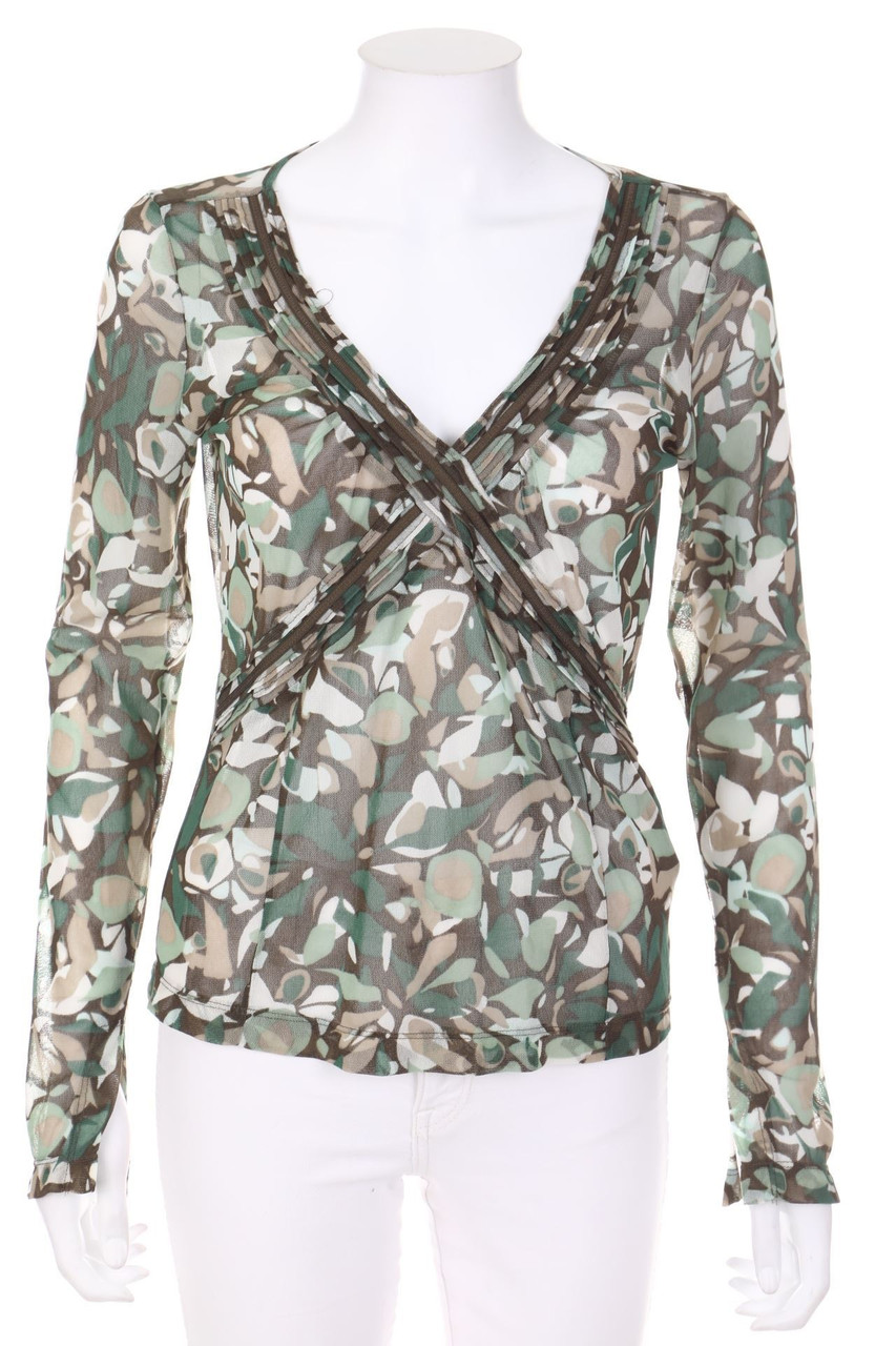 MEXX - Muster-Bluse mit langem Ärmel - L