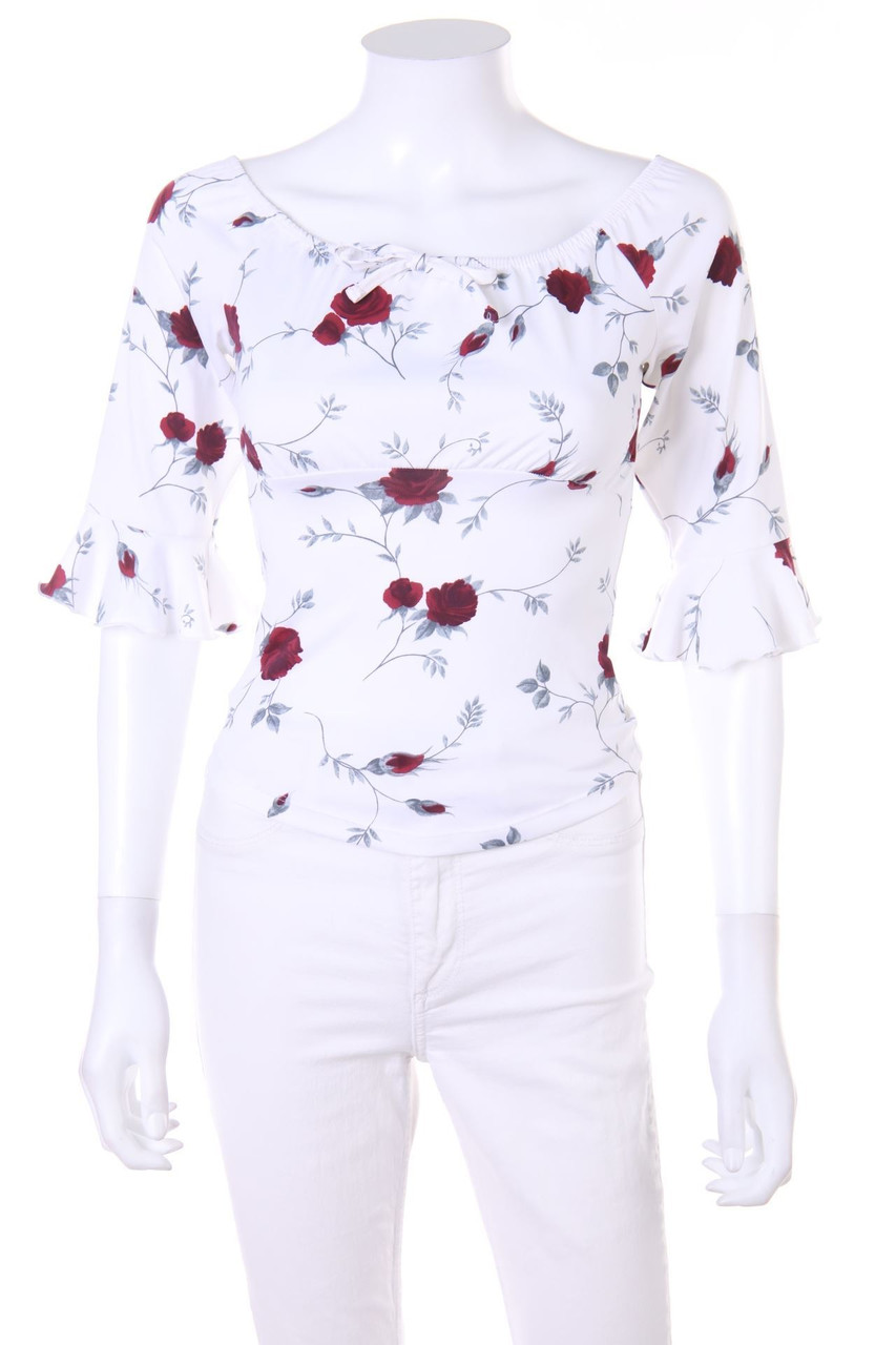 Pimkie - Carmen-Bluse mit Blumen-Print - D 36