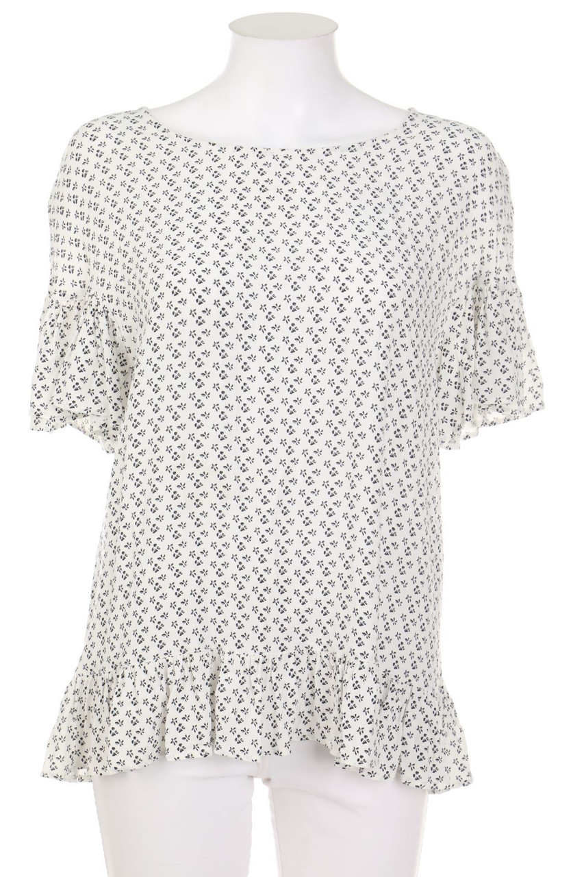 MANOR woman - Kurzarm-Bluse mit floralem Muster - D 42