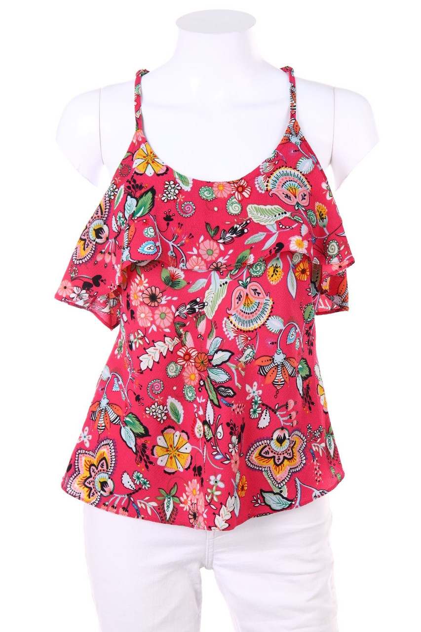 Ohne Label - Blusentop mit floralem Muster - D 38