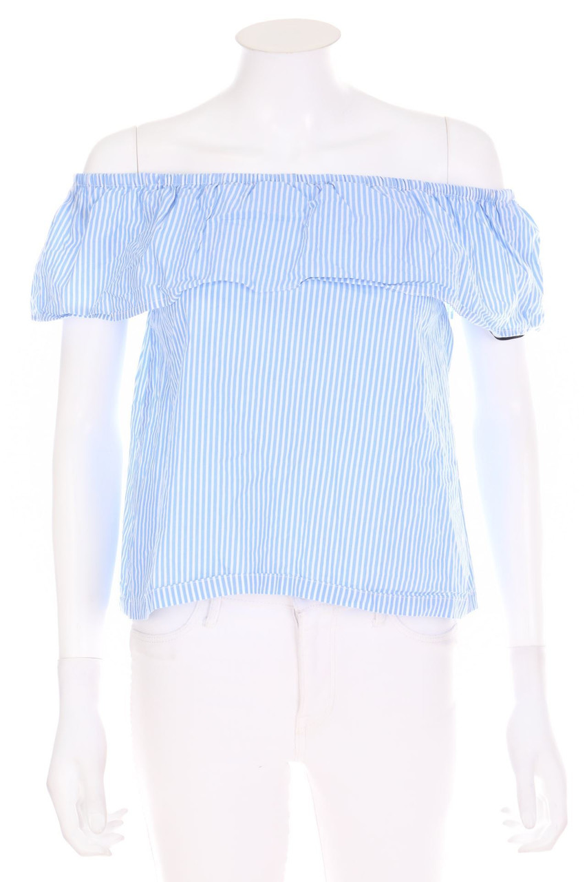 H&M DIVIDED - Carmen-Bluse mit Streifen - D 36