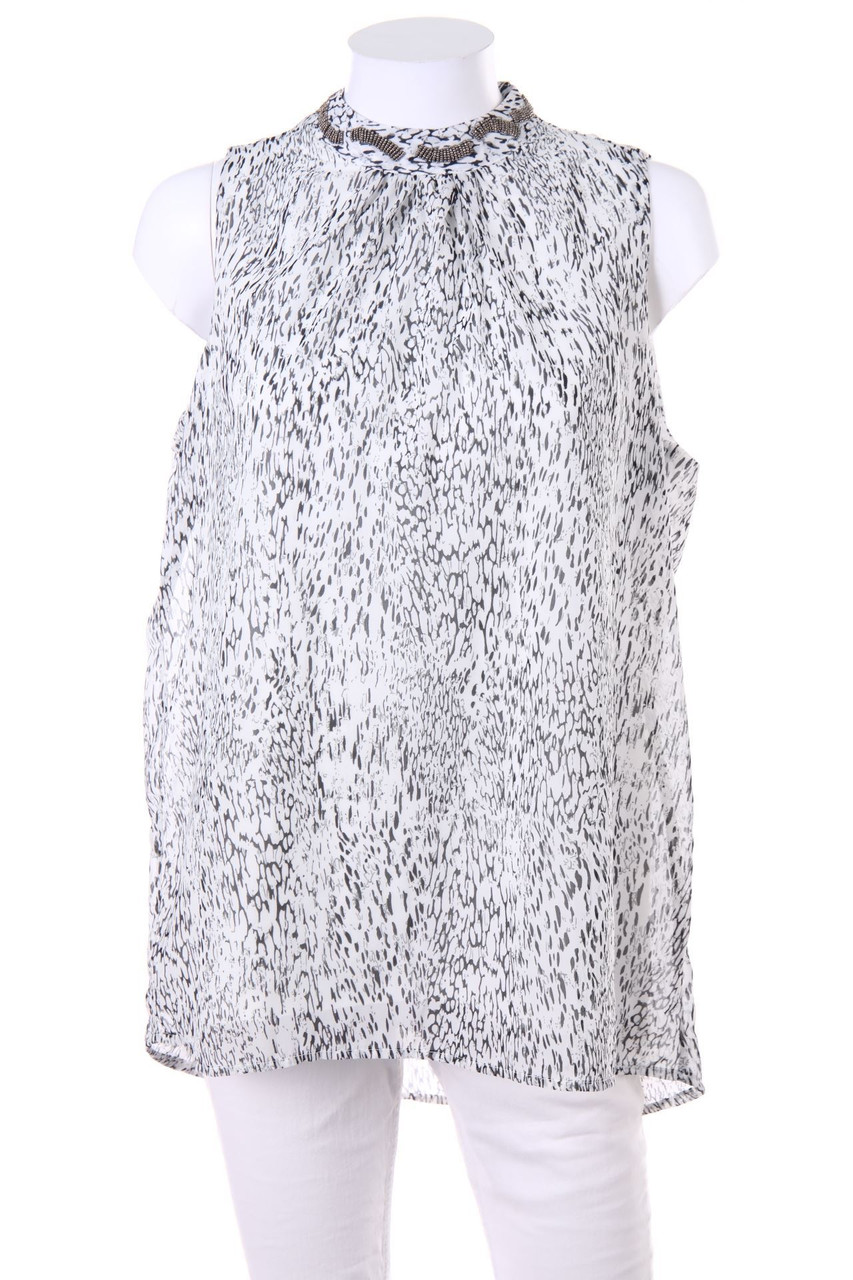 Ohne Label - Blusentop mit Print - D 42