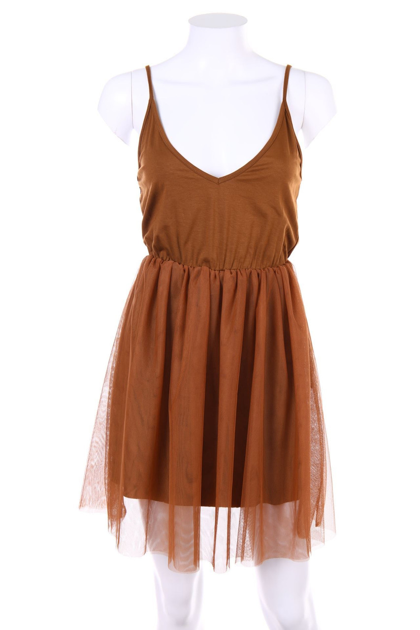 Ohne Label - Minikleid mit Tüll - D 36