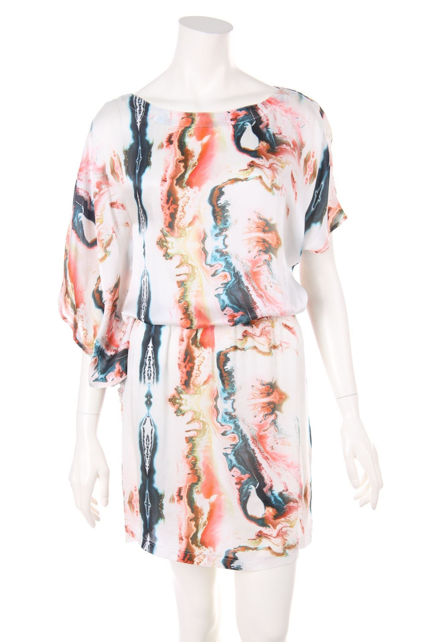 DIESEL BLACK GOLD - Seidenkleid mit asymmetrischem Schnitt - D 34