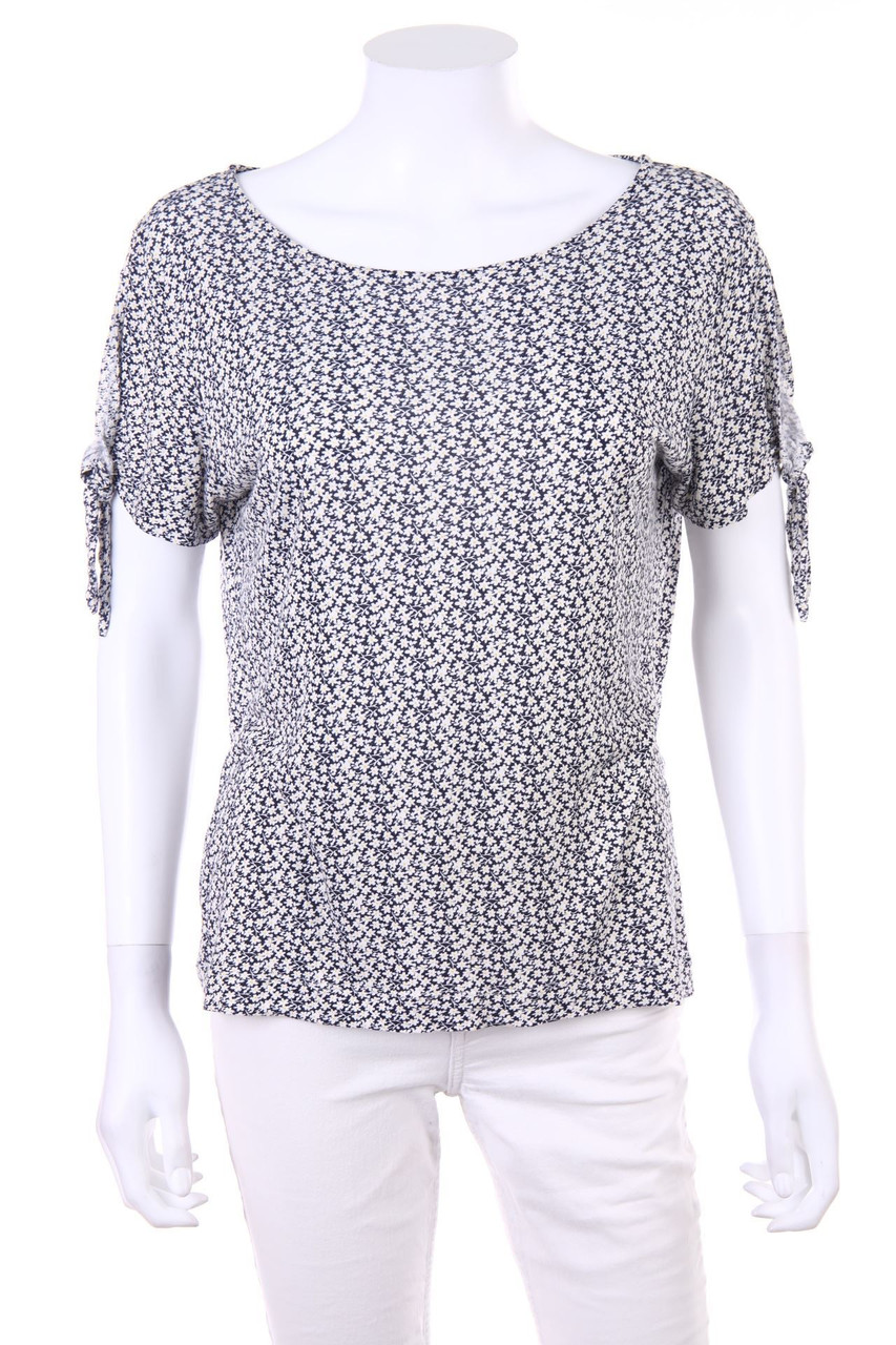 OPUS - Kurzarm-Shirt mit Blumen-Print - D 36