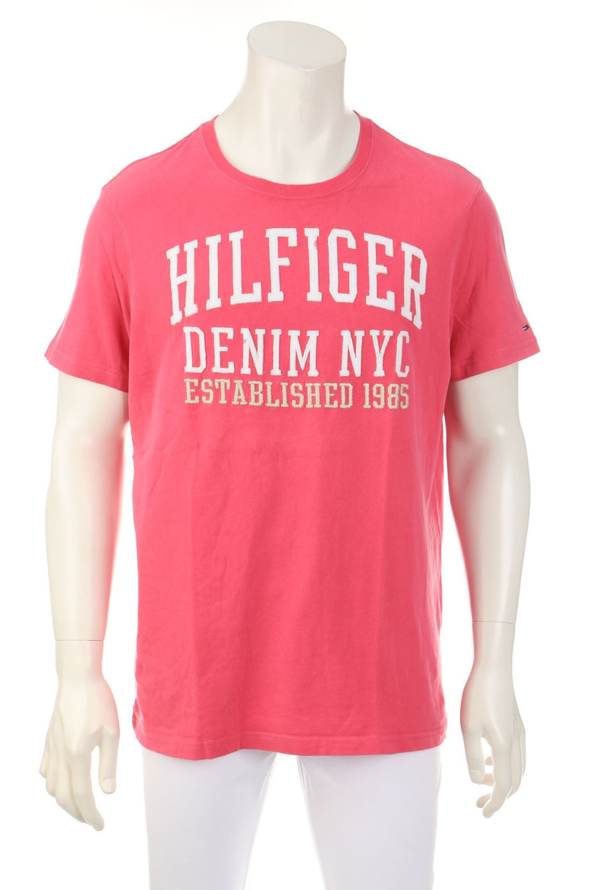 Hilfiger Denim - T-Shirt mit Logo-Stickerei - XXL