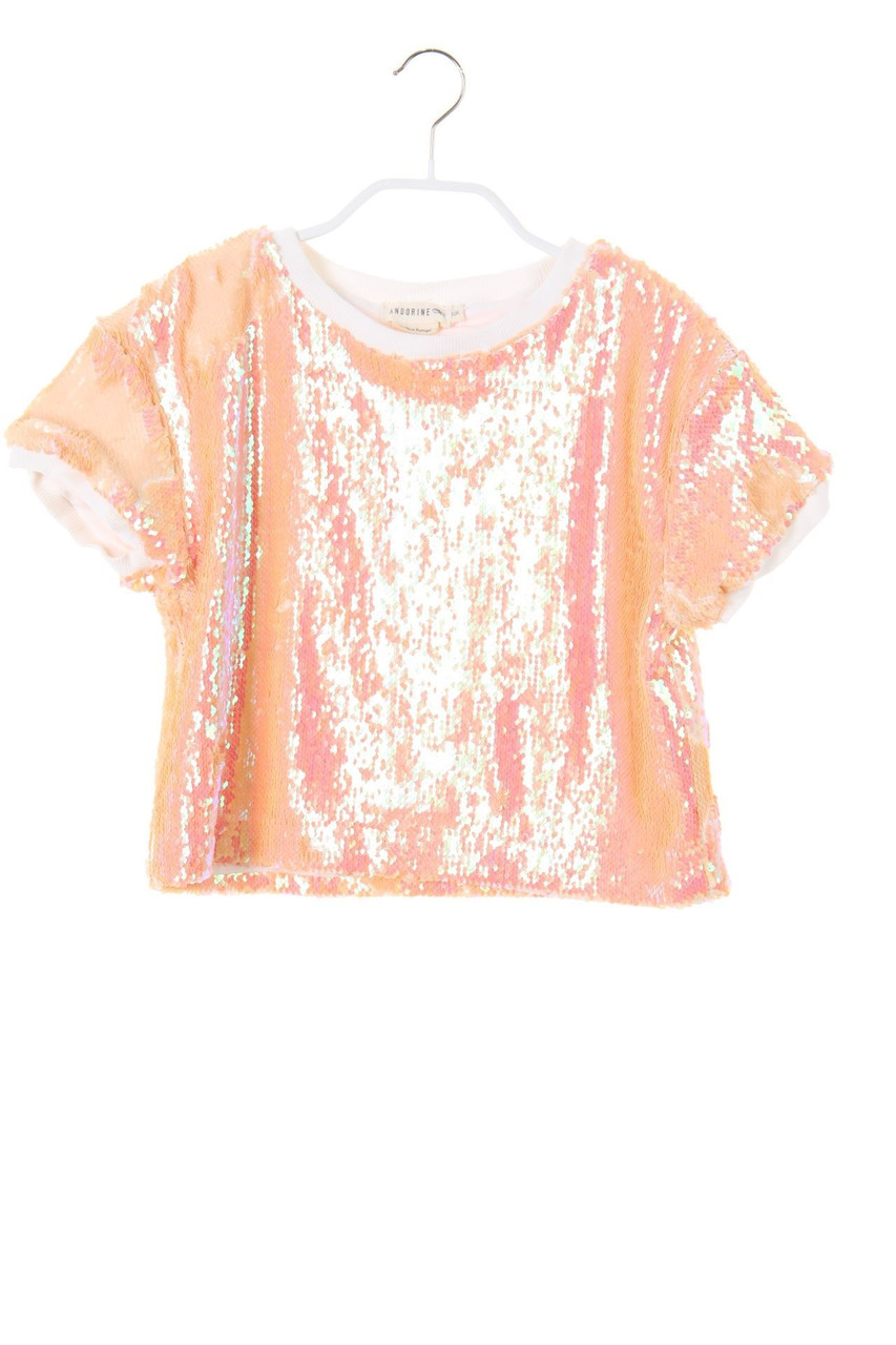 ANDORINE - T-Shirt mit Wende-Pailletten - 146