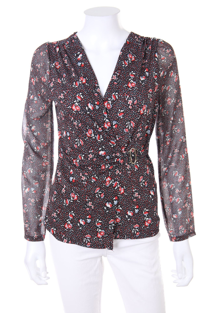 Ohne Label - Bluse mit floralem Muster - D 40