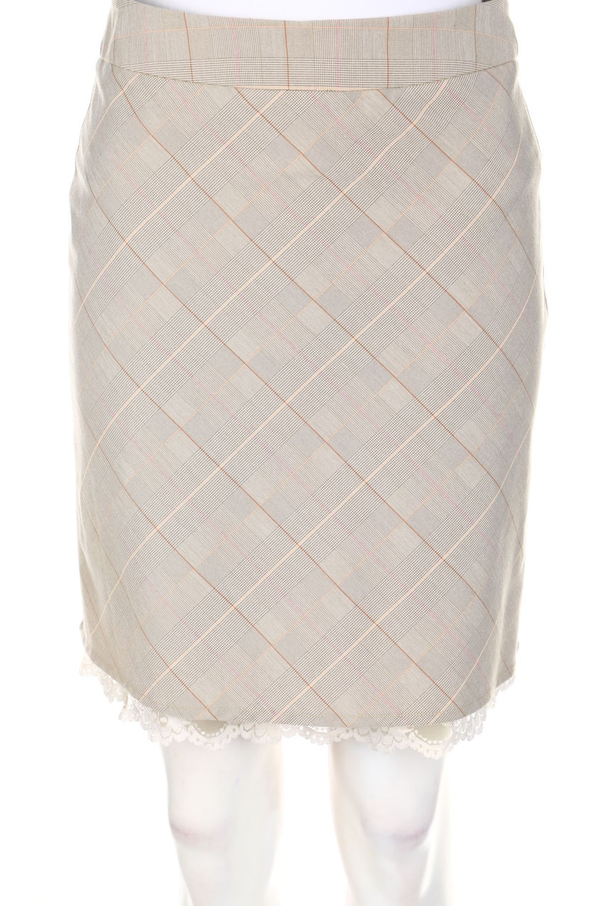 HEINE - Karo-Rock mit Spitze - S