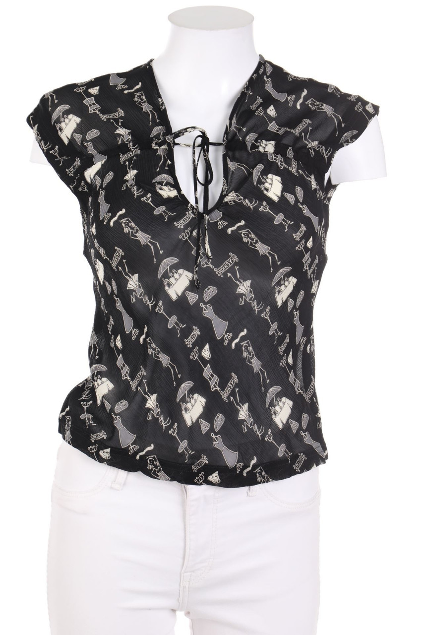 MANGO - Blusentop mit Print - XS