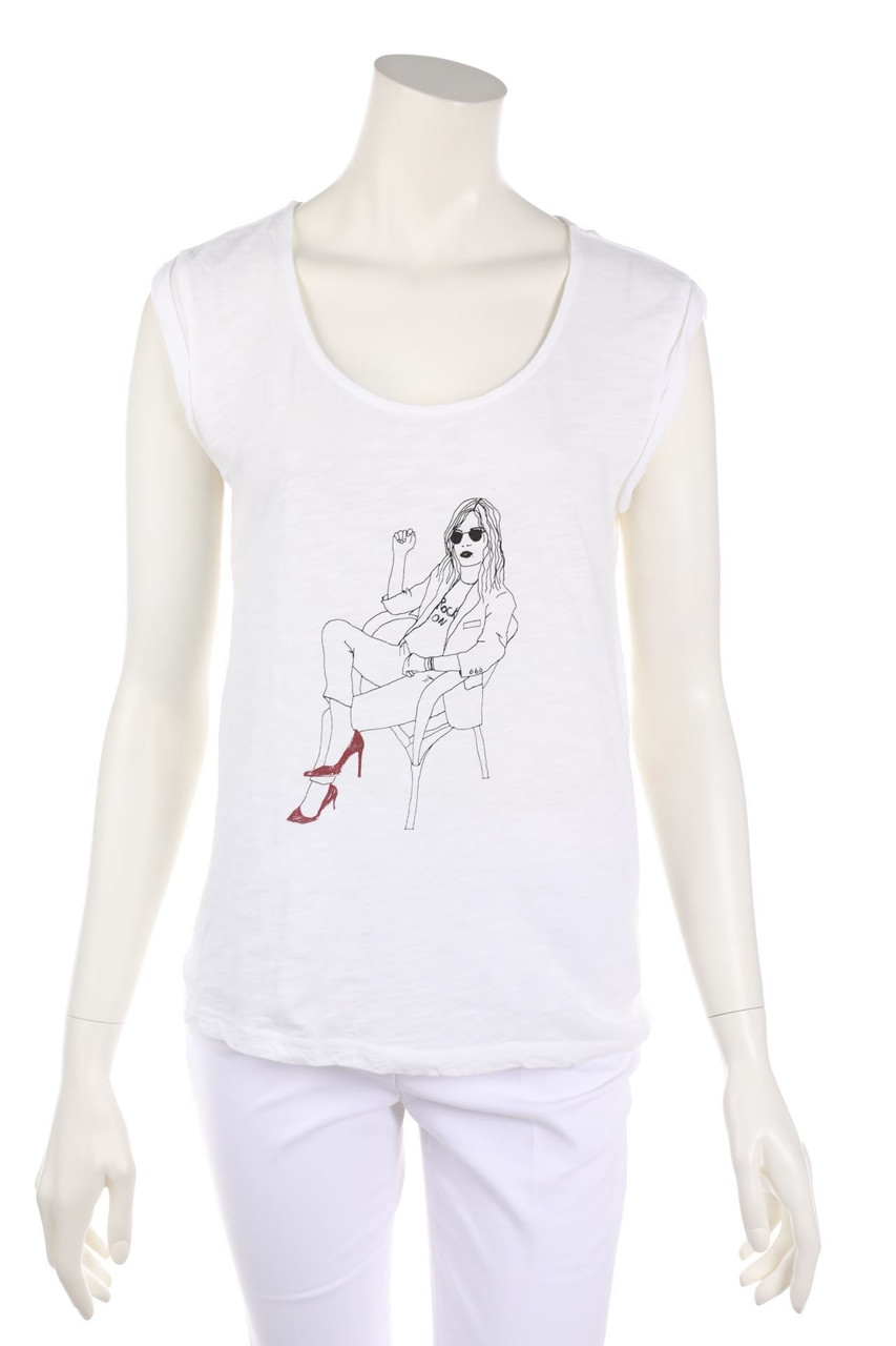 IKKS WOMEN - Kurzarm-Shirt mit Print - M