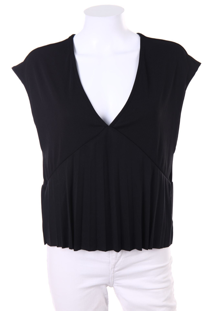 ZARA - Blusentop mit tiefem Ausschnitt - M