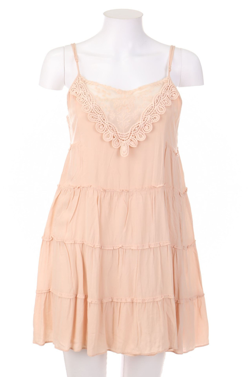 FOREVER 21 - Boho-Minikleid mit Spitzen-Einsatz - M