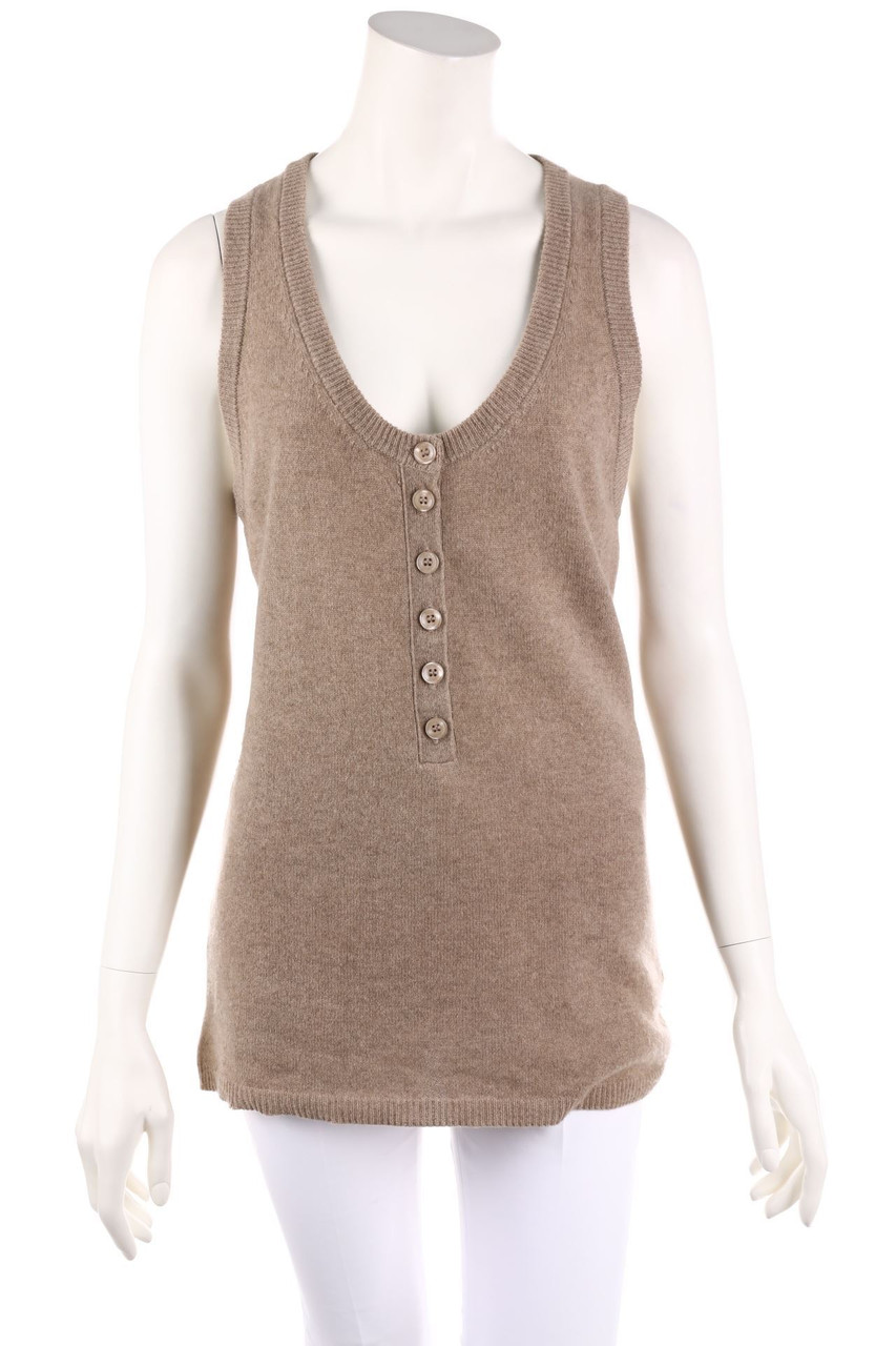 DUNE - Kaschmir-Top mit Lochstrick-Details - D 38