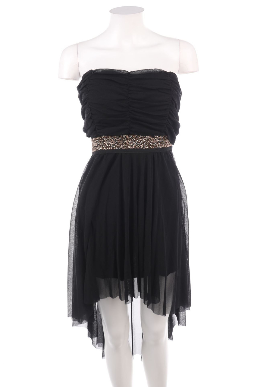 Ohne Label - Kleid mit Strass-Steinen - XS