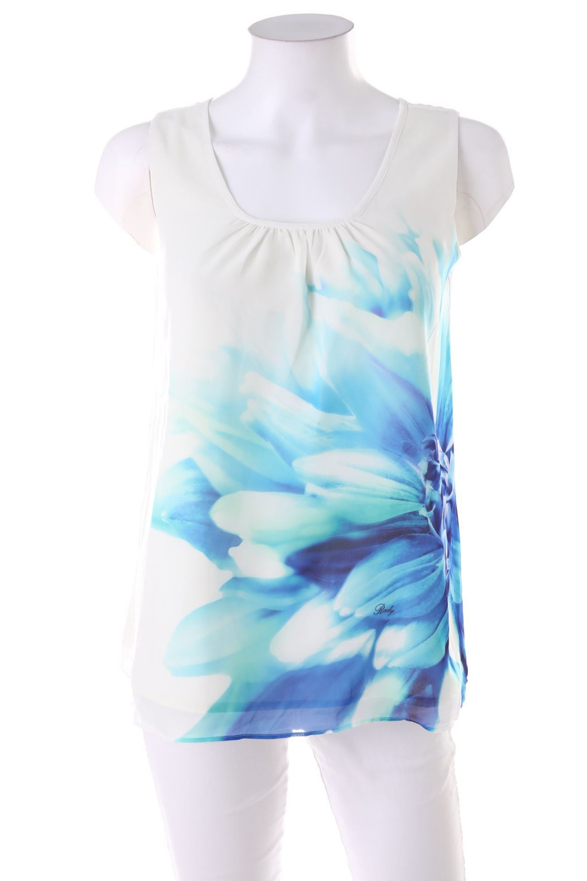 SECONDHAND - Blusentop mit Blumen-Print - D 34