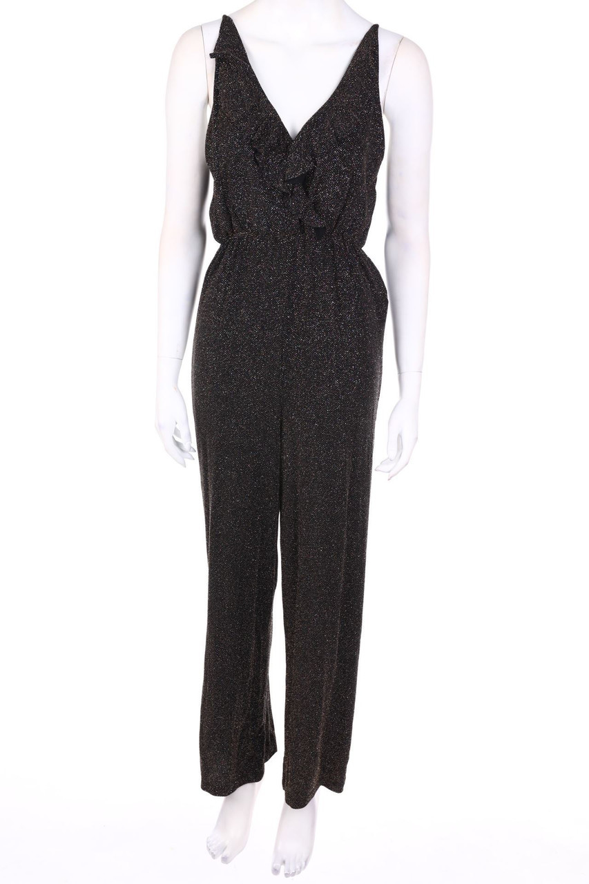 TALLY WEiJL - Glitzer-Jumpsuit mit Volants - S