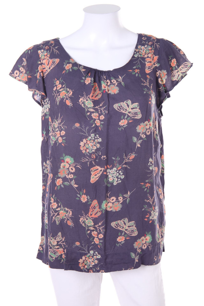 White Stuff - Kurzarm-Bluse mit Print - D 38