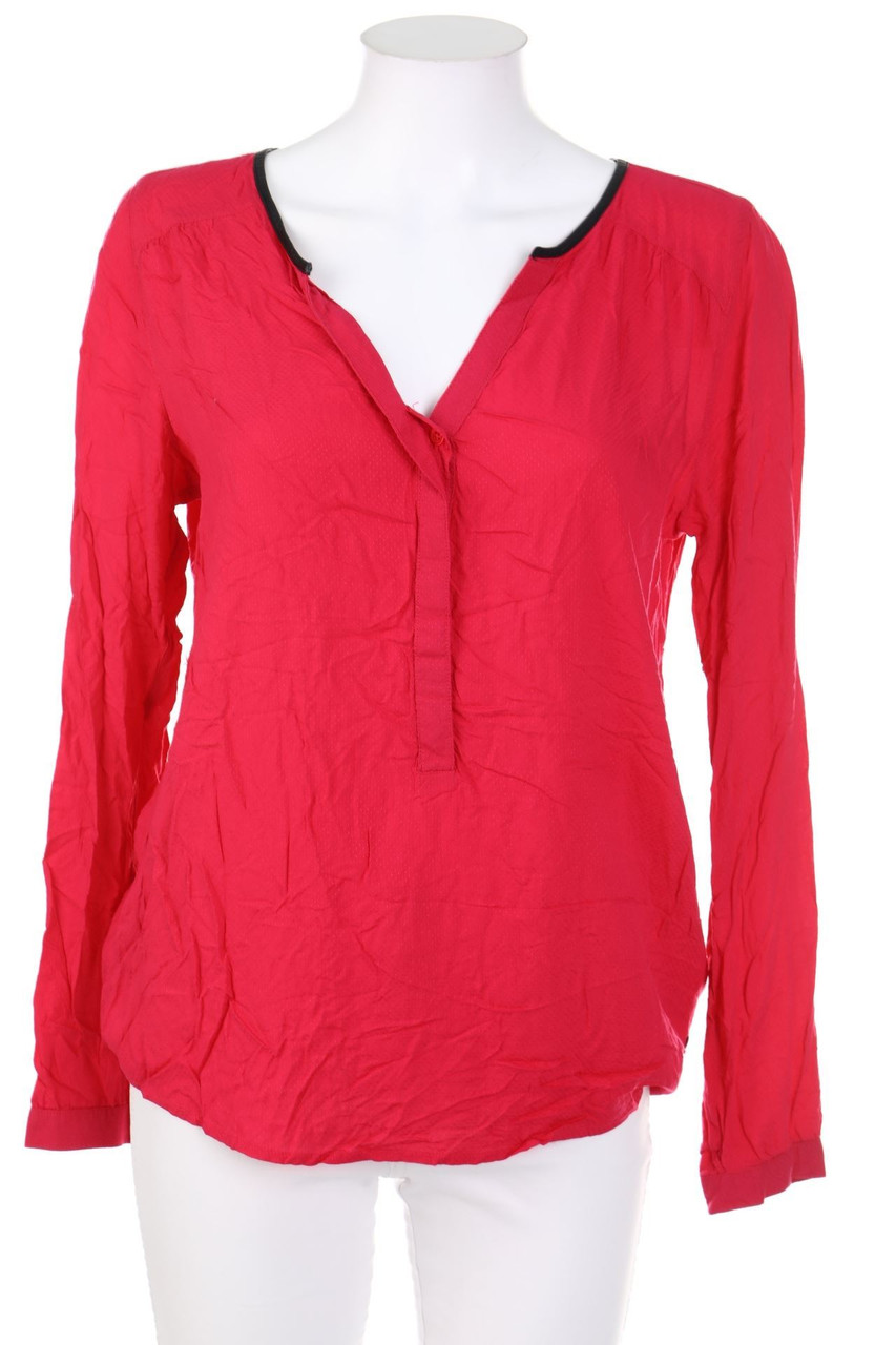 TOM TAILOR Denim - Tunika-Bluse mit Kunstleder-Details - M