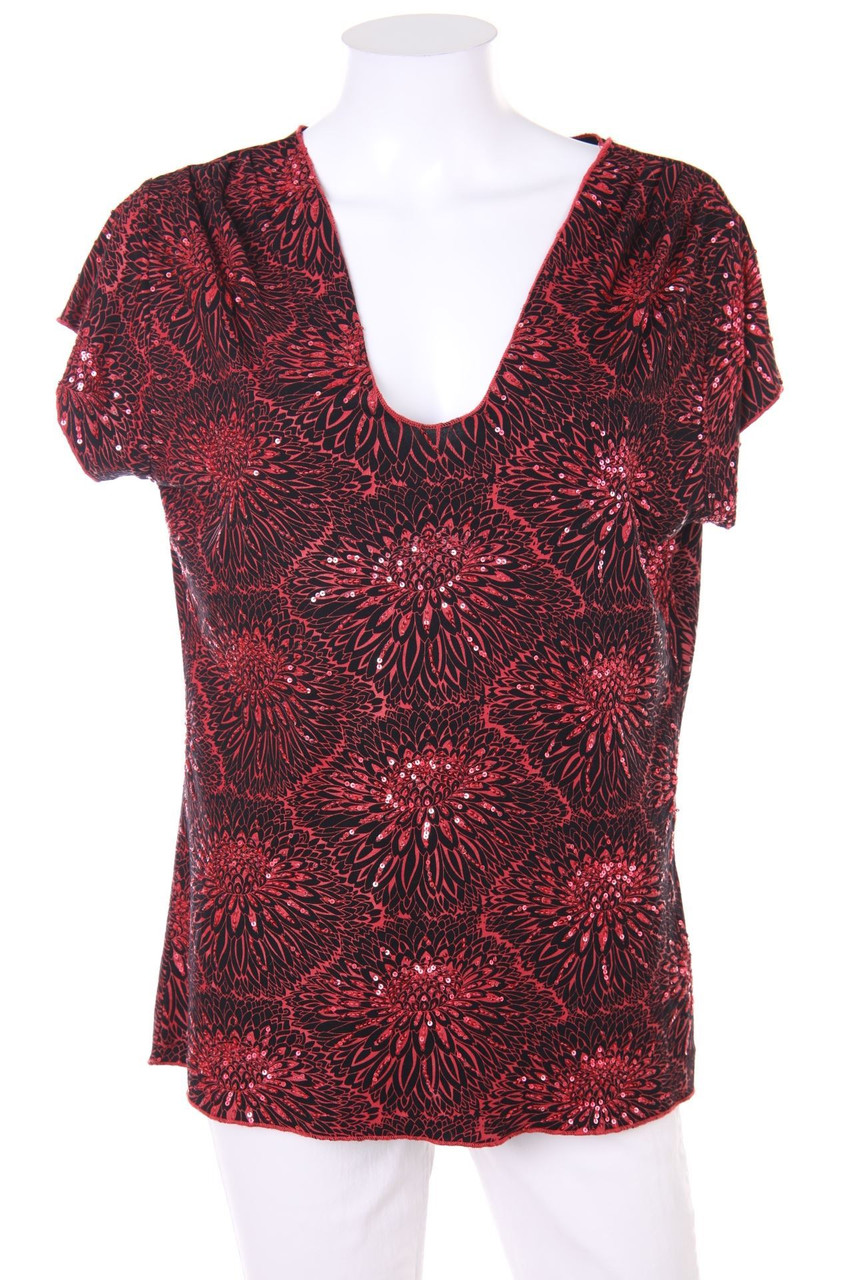 JJB BENSON - Kurzarm-Shirt mit Pailletten - XL