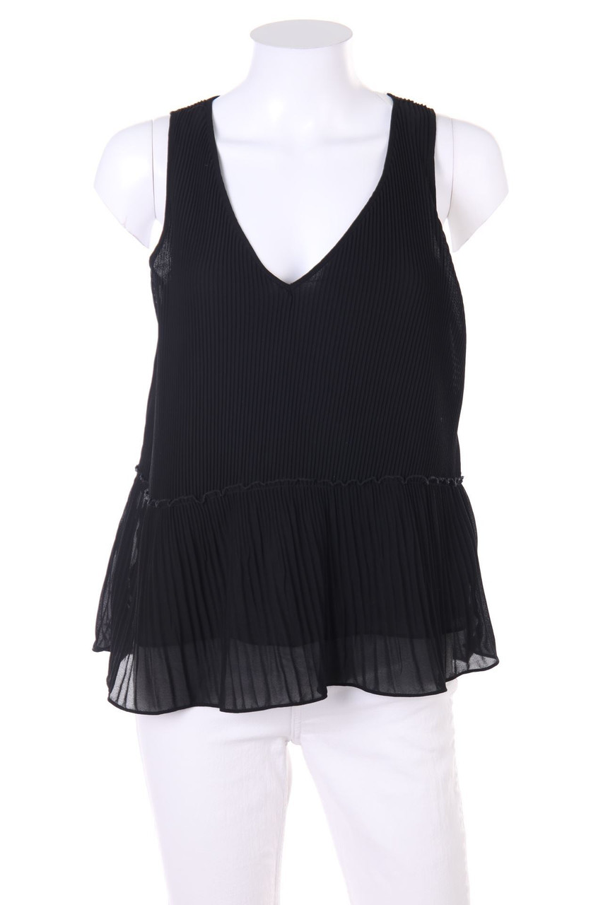 ZARA - Plissee-Blusentop - XS