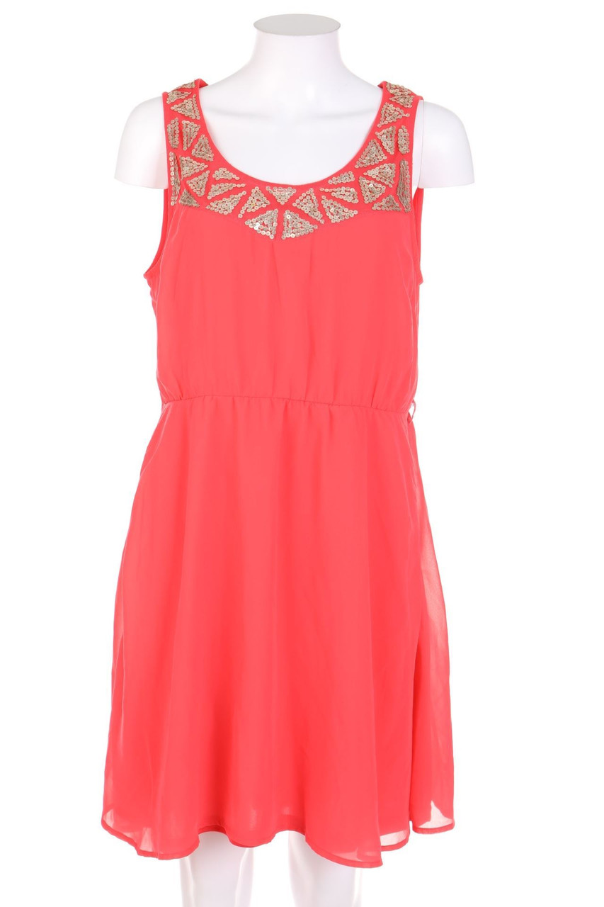 even&odd - Chiffon-Abendkleid mit Pailletten - XL