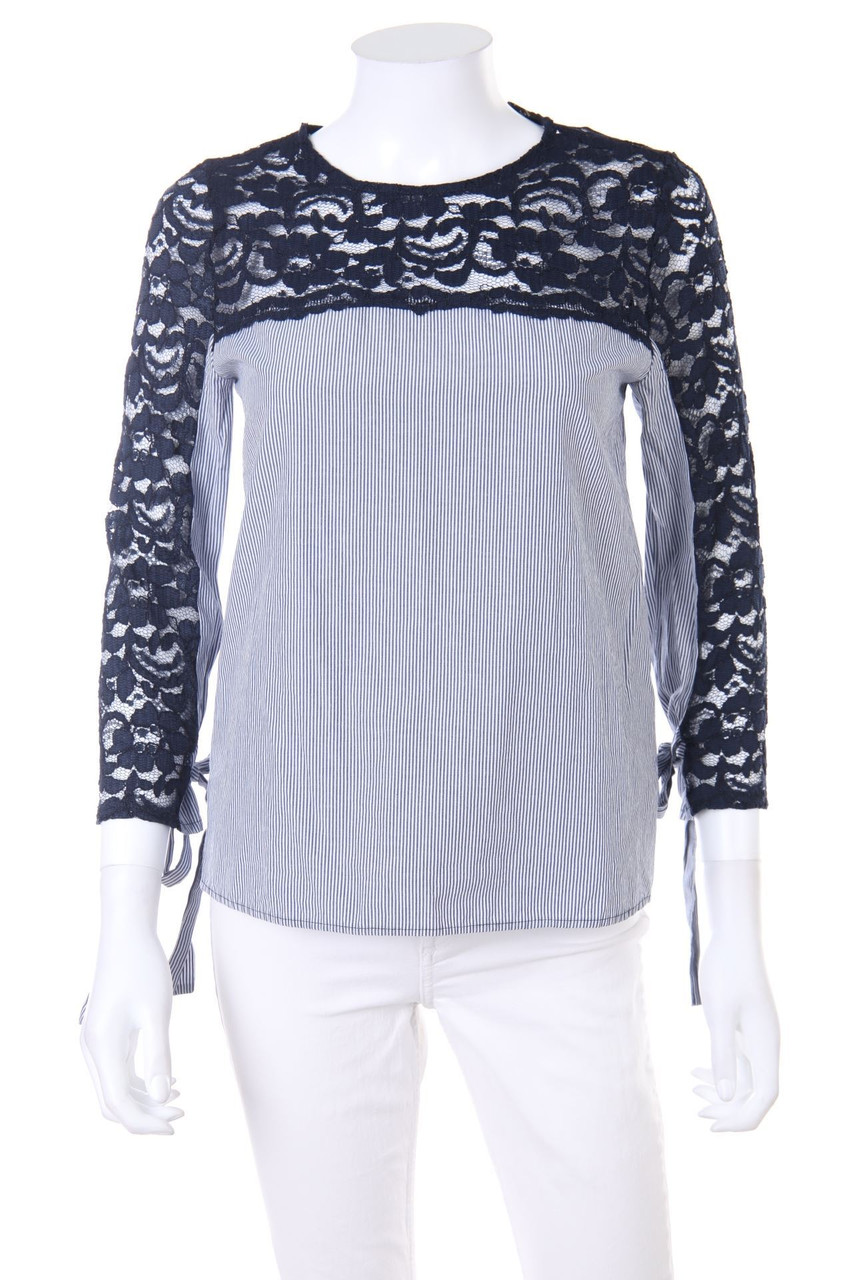 ZARA - Bluse mit Spitze - XS