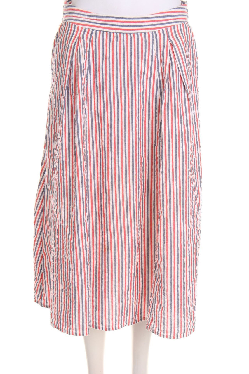 ESPRIT - Midirock aus Baumwolle mit Streifen - D 34