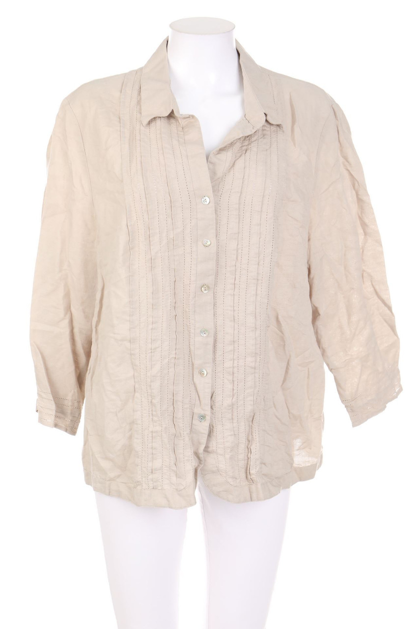 Peter Hahn - Hemd-Bluse aus Leinen-Mix - D 48