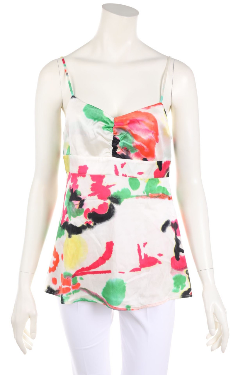 MER DU NORD - Seiden-Top mit Raffungen - M